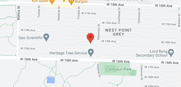 map of 4338 W 14TH AVENUE